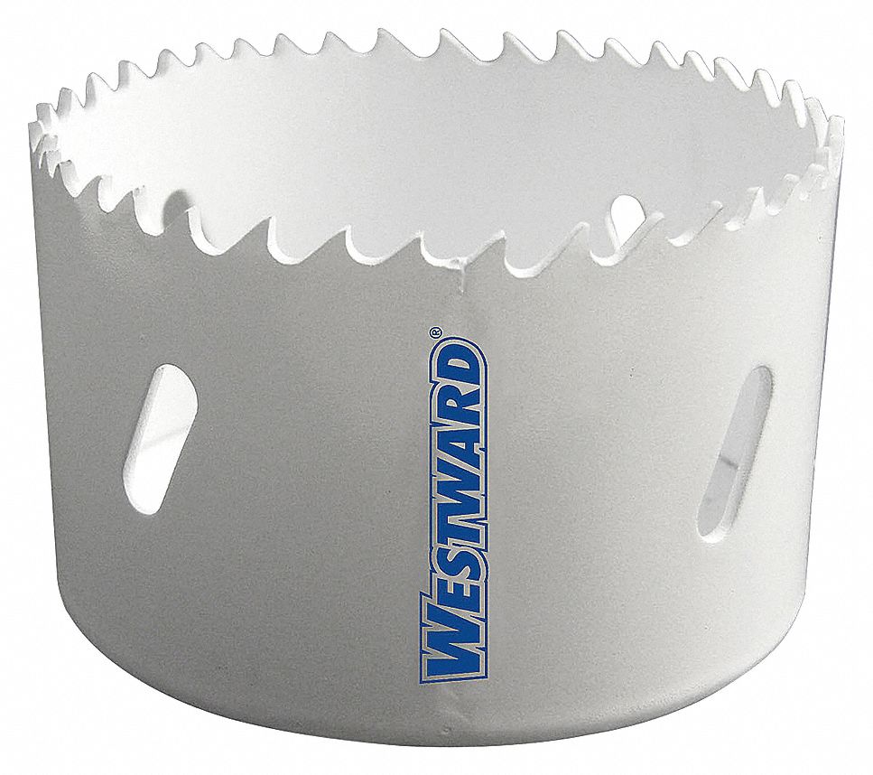 HOLE SAW, 3¾ IN SAW DIAMETER, 4/6 TEETH PER INCH, 1½ IN MAX CUTTING DEPTH, BI-METAL