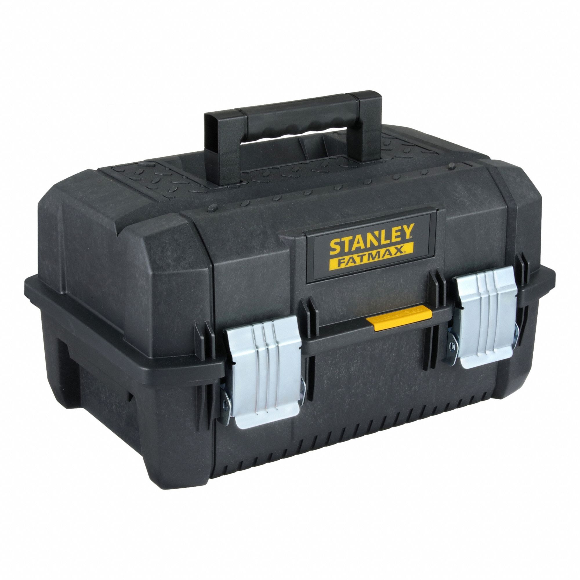 Tool Box: 12 1/8 in W 8 3/4 in D 11 1/2 in H, Foam, Black, Hinged Lid, Padlock