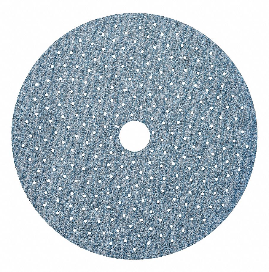 Hook-and-Loop Sanding Disc: 5 in Dia, Multi-Hole, Ceramic, P220 Grit, B Wt Paper, 50 PK