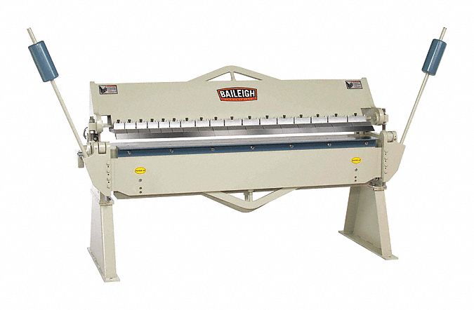 Sheet Metal Brake: Hand Lever : Top Edge Actuation + Finger, Angle Gauge, White