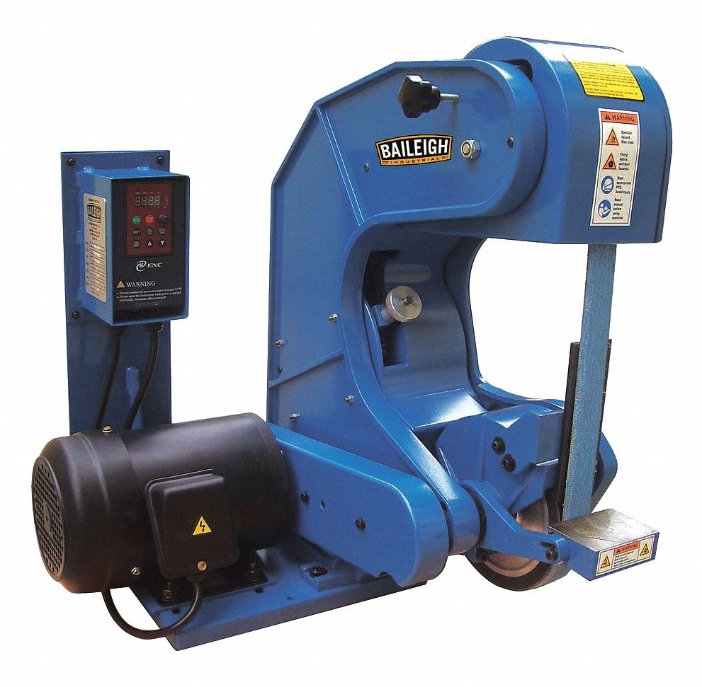 BAILEIGH INDUSTRIAL Belt Grinder, 1-1/2HP, 220V, 15A - 31XU10|BG-260-3 ...