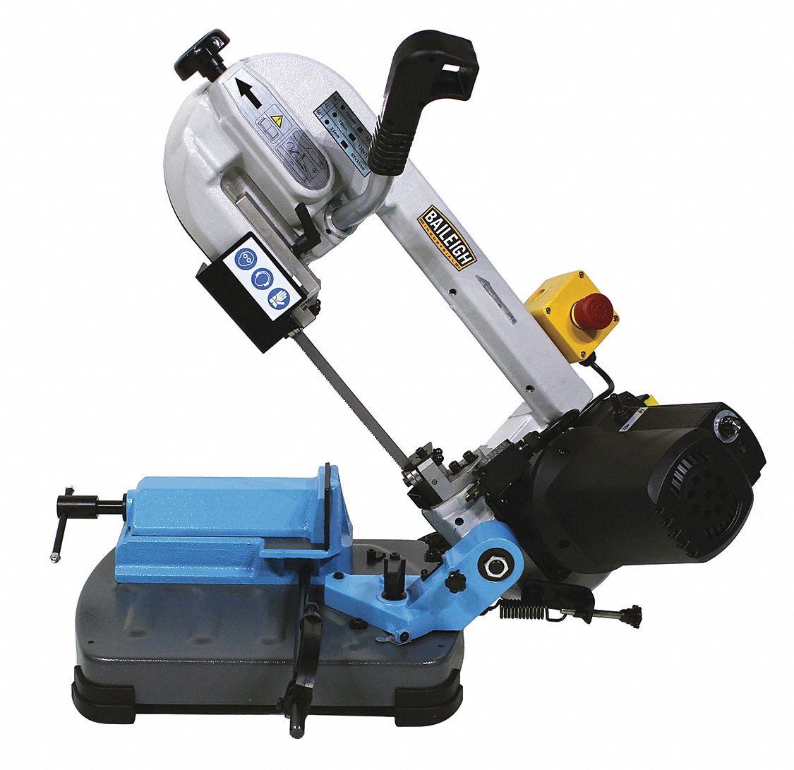 Band Saw: 5 5/16 in x 5 in, 75 to 246 SFPM, 0° to 60°, 10.0 A, 1 Phase, 110V AC
