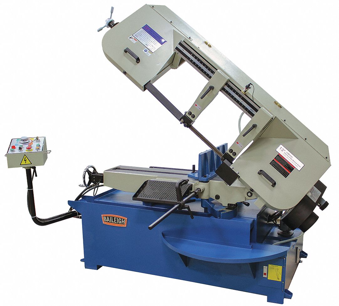 Band Saw: 13 in x 18 7/8 in, 82 to 270, 0° to 45°, 3 Phase, 220V AC
