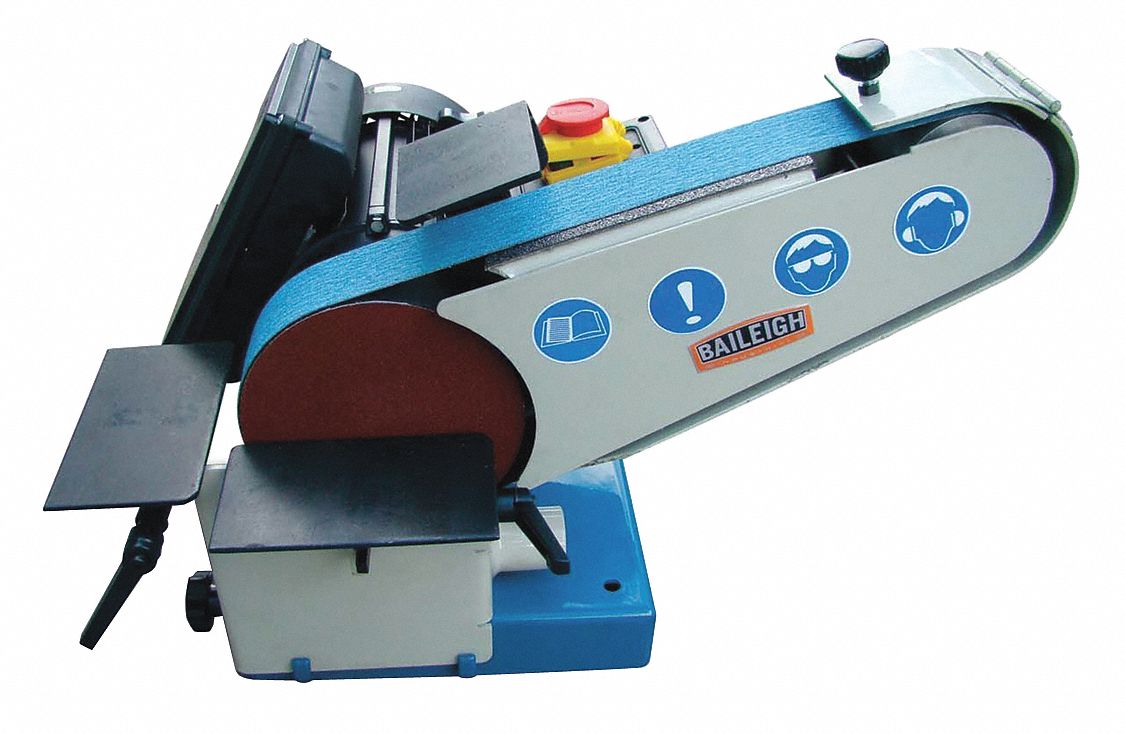 BAILEIGH INDUSTRIAL Disc Sander 1 hp HP, 6 in Disc Dia. (In.), 2800, 2