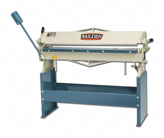 Sheet Metal Brake: Hand Lever, 16 ga Capacity, 48 in Max. Bending Wd