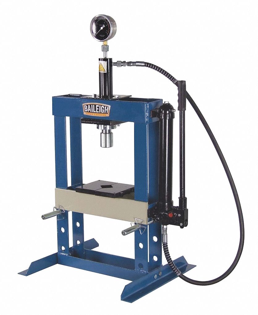 BAILEIGH INDUSTRIAL, Manual Pump, H-Frame Frame, Hydraulic Press