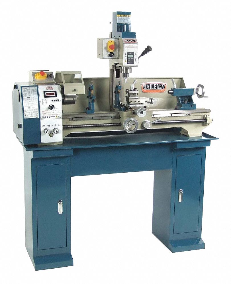 BAILEIGH INDUSTRIAL Lathe, Distance Between Centers 29 1/2 in, Voltage