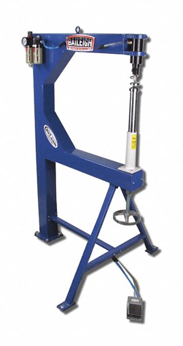 Planishing Hammer: Flat/Radius, 24 in Throat Dp, 4, 600 bpm Max. Blows per Minute