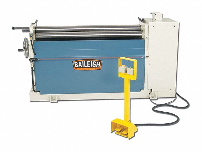 Plate Roller: Corded, Hydraulic, 13 ga Capacity (Steel), 48 in Max. Bend Lg