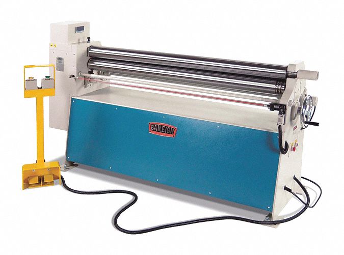 Plate Roller: Corded, Hydraulic, 14 ga Capacity (Steel), 60 in Max. Bend Lg