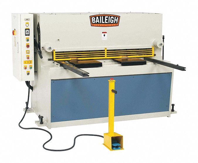 Machining Shear: Hydraulic, Foot Pedal, 52 in Max. Cut Wd, 8 ga Capacity