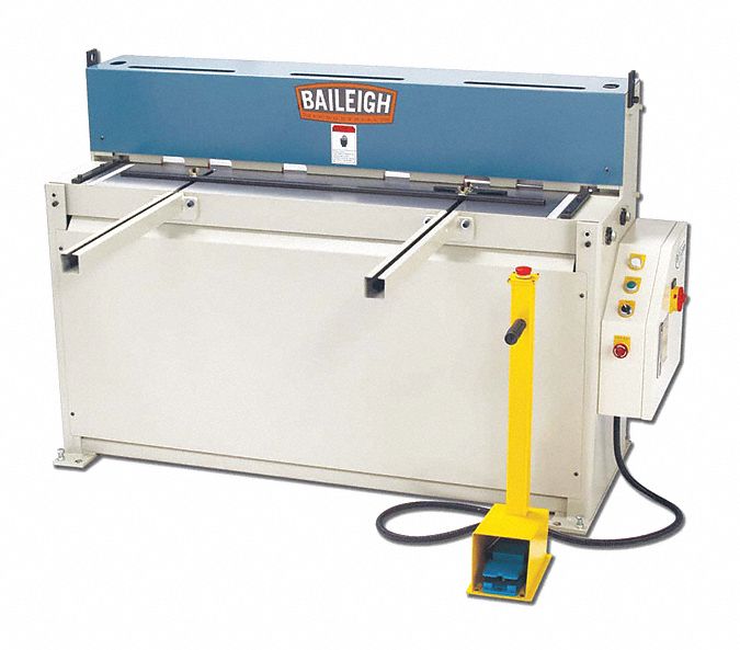 Machining Shear: Hydraulic, Foot Pedal, 52 in Max. Cut Wd, 10 ga Capacity, Steel