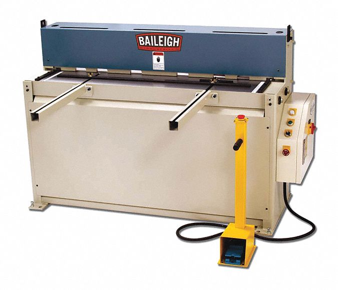 Machining Shear: Hydraulic, Foot Pedal, 52 in Max. Cut Wd, 14 ga Capacity