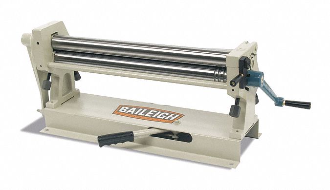 Slip Roll: Manual, 20 ga Capacity (Steel), 24 in Max. Bend Lg, Cone Rolling