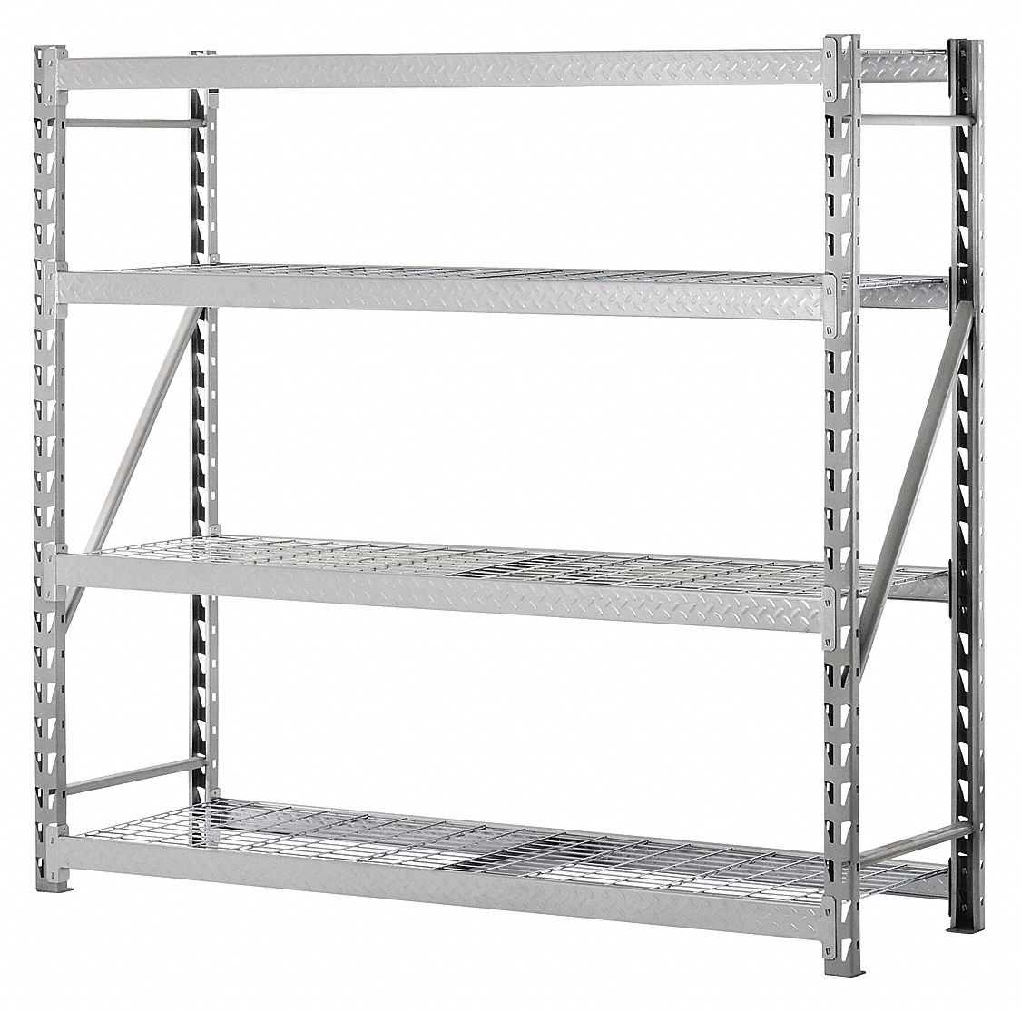 SANDUSKY Freestanding, Bulk Storage Rack, Decking Material Steel Wire, No. of Shelves 4 31XX05