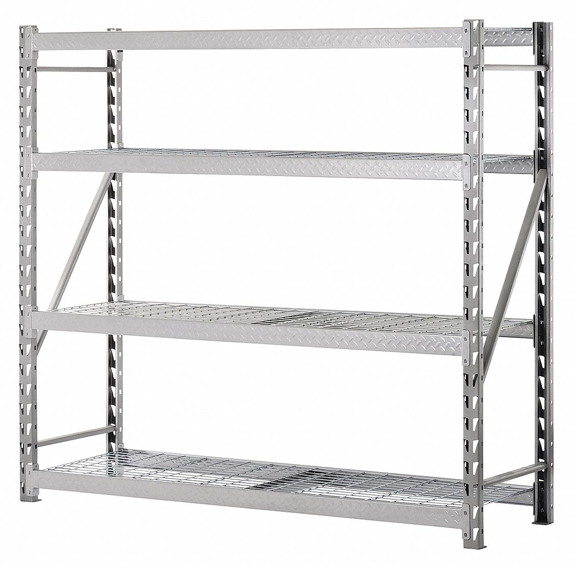 Sandusky Freestanding Bulk Storage Rack Decking Material Steel Wire No Of Shelves 4 31xx05 Tp722472w4 Grainger