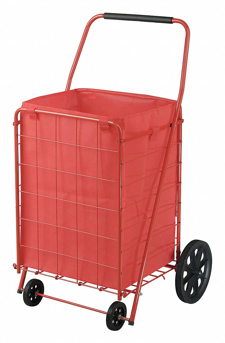 31XX14 - Wire Shopping Cart 40inH 24inW 110lb Red