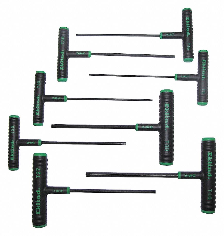 TORX KEY SET T8-T40 T-HANDLE SHORT