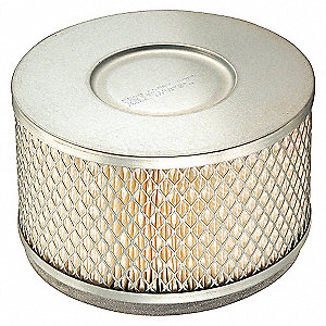AIR FILTER, HEAVY DUTY/METAL END/RADIAL, 5.88 X 10 X 5.875 X 8.406 IN