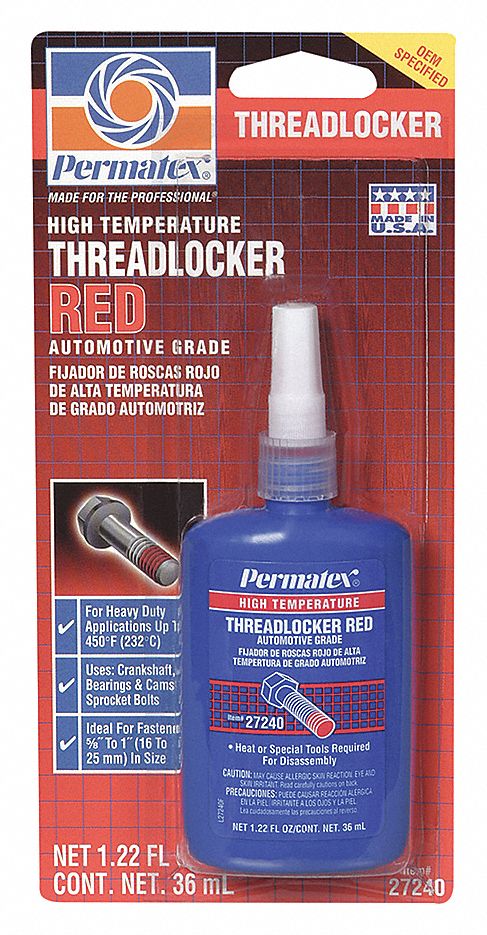 RED HIGH TEMPERATURE THREADLOCKER