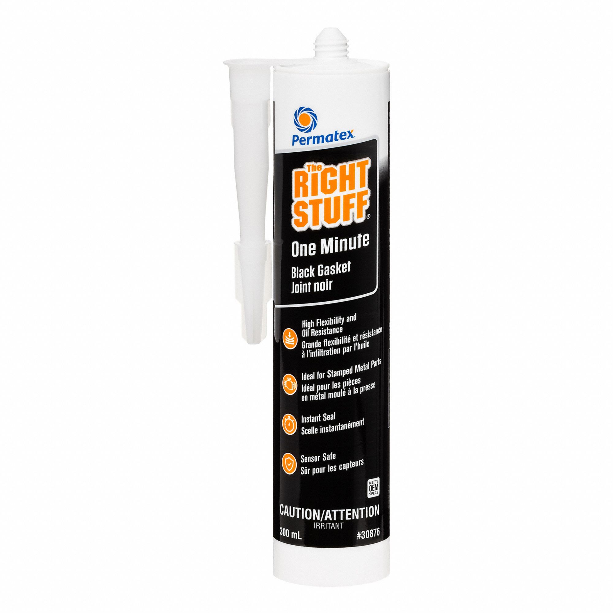 ADHESIVE/SEALANT, RTV, PASTE, TEMP RANGE -54 TO 232 ° C, CURE 24 HR, WHT,  300 ML, SILICONE