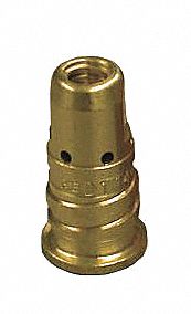 GAS DIFFUSER, FOR MIG GUNS, WIRE SIZE 1/8 IN RECESS, BRASS