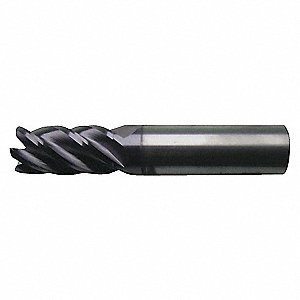 END MILL, RIGHT HAND, 38 ° , BRIGHT (UNCOATED), 1/2 X 1/2 X 2 X 4 IN