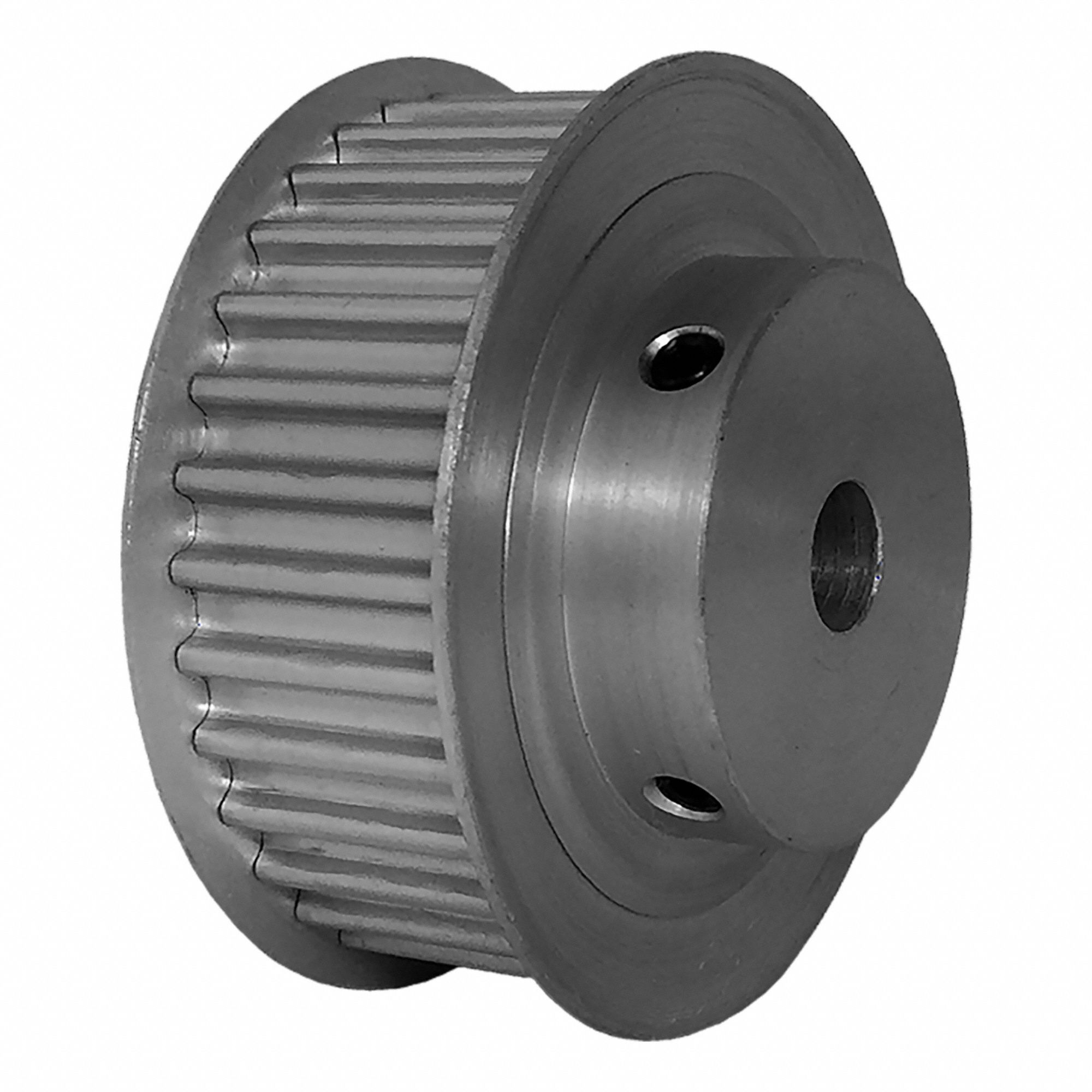DAYTON Timing Pulley: Curvilinear, Fixed, For 15 mm Belt Wd, 32 Teeth, 5 mm Pitch, Aluminum (MPN 32-5M15M6FA8). Key specifications — Brand: DAYTON; Finish: Clear Anodized; For Belt Series: Powerhouse®.