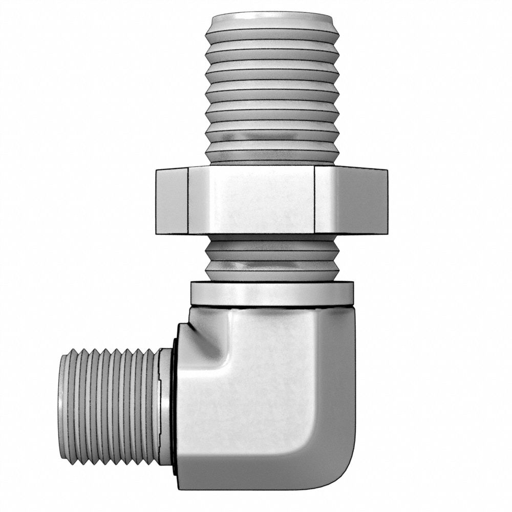 High Pressure Pipe Fitting 3/4"M x 1"F Swivel Adapter Restrictor 4000 psi 