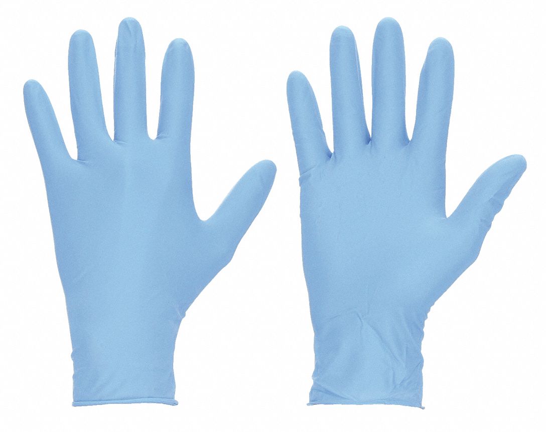 DISPOSABLE GLOVES, FOOD-GRADE, L (9), 4 MIL, POWDER-FREE, NITRILE, 100 PK