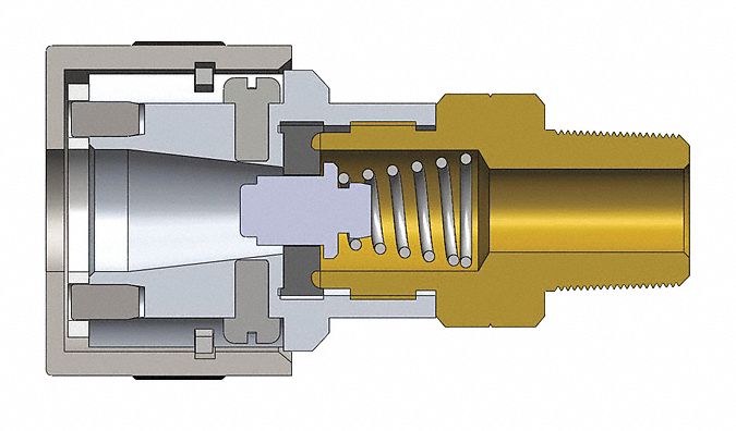 Quick Connect Plug Male 2.22 Aluminum