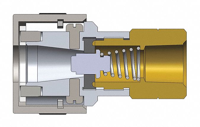 Quick Connect Plug Female 2.10 Aluminum
