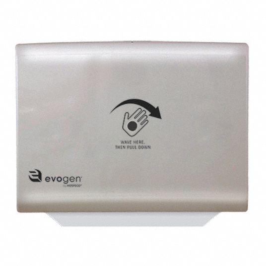 EVOGEN Toilet Seat Cover Dispenser, Plastic 321VX4EVNT1W Grainger