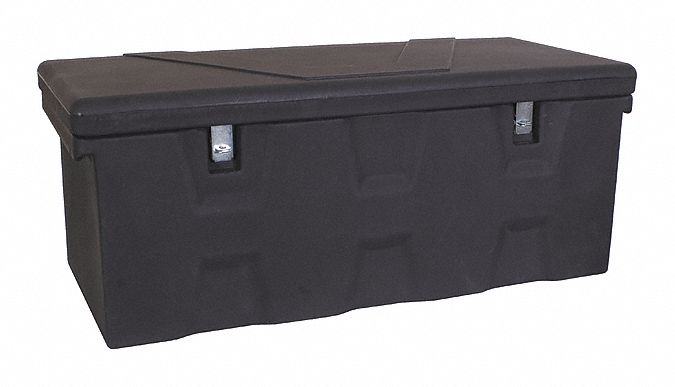Truck Box Chest: Utility Chest Truck Box, Polyethylene, 19 in Overall Dp, Black