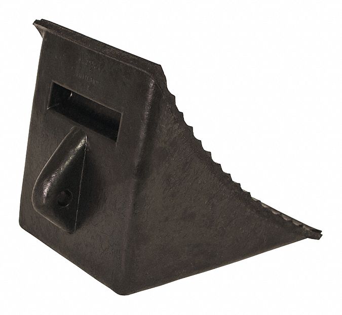 Rubber Wheel Chock with Molded-In Handle