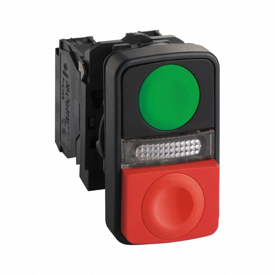 Multihead Operator: 3 Buttons, 22 mm, 1NO/1NC, Non-Metallic, Full Volt, LED