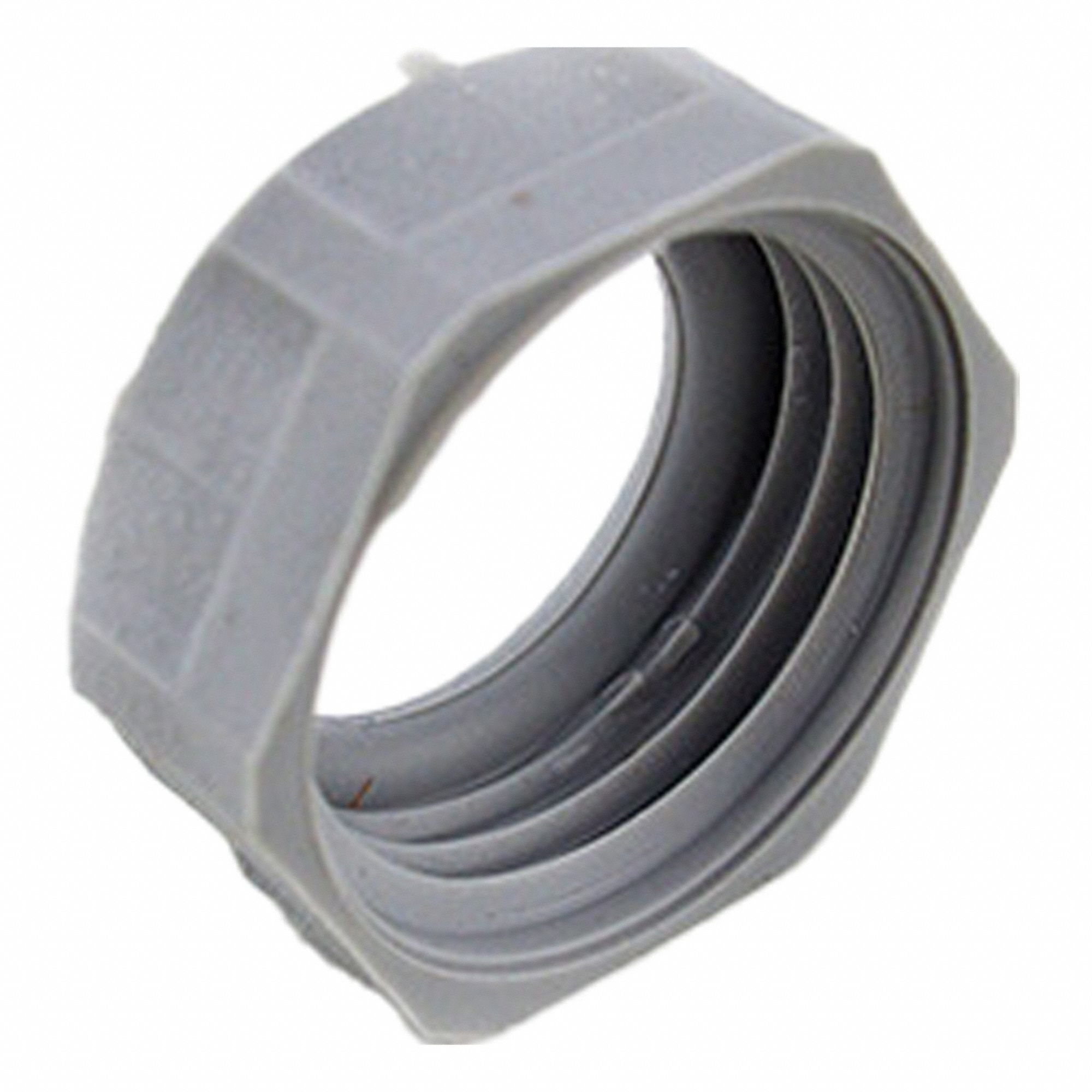 Plastic Bushing: Plastic, Plain, 1/2 in Trade Size, 1 in Overall Lg