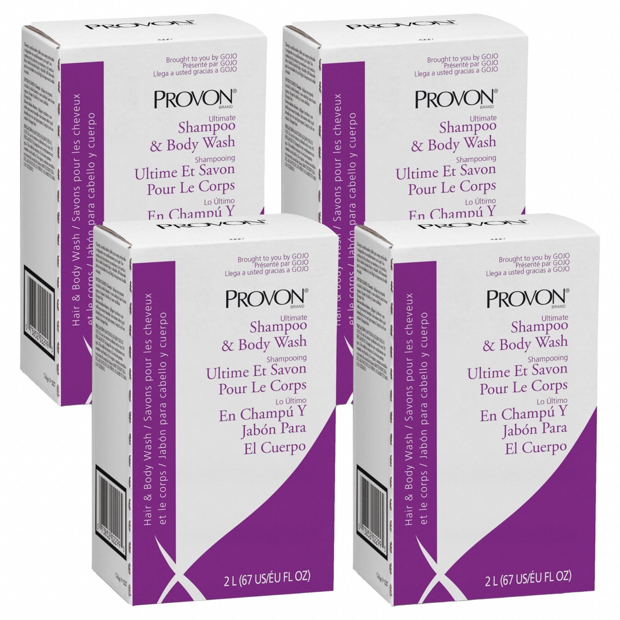 Shampoo and Body Wash, 2000mL, Liquid, PK4