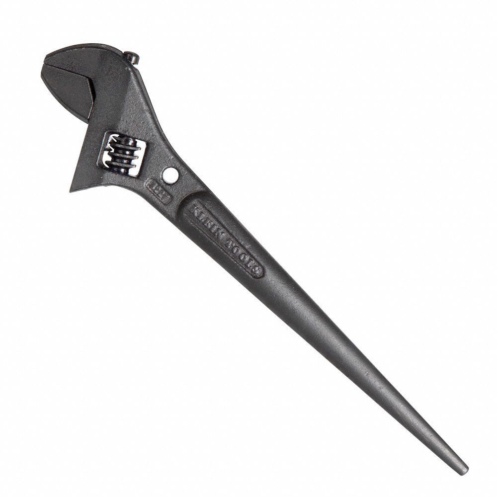 KLEIN TOOLS Spud Wrench Alloy Steel, Black Oxide, 1 7/16 in Head Size