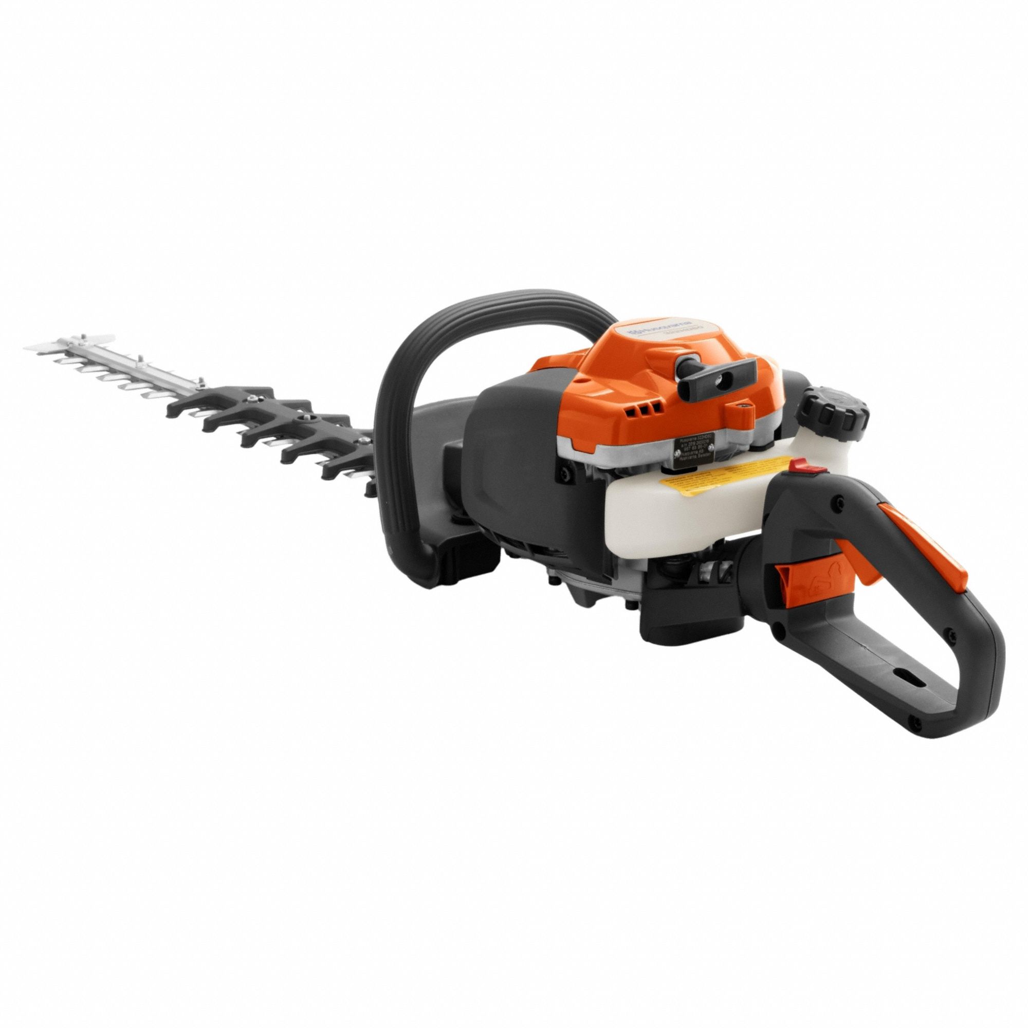 Gas-Powered Hedge Trimmer: 24 in Cutting Wd, 24 in Blade Lg, Double-Sided Blade