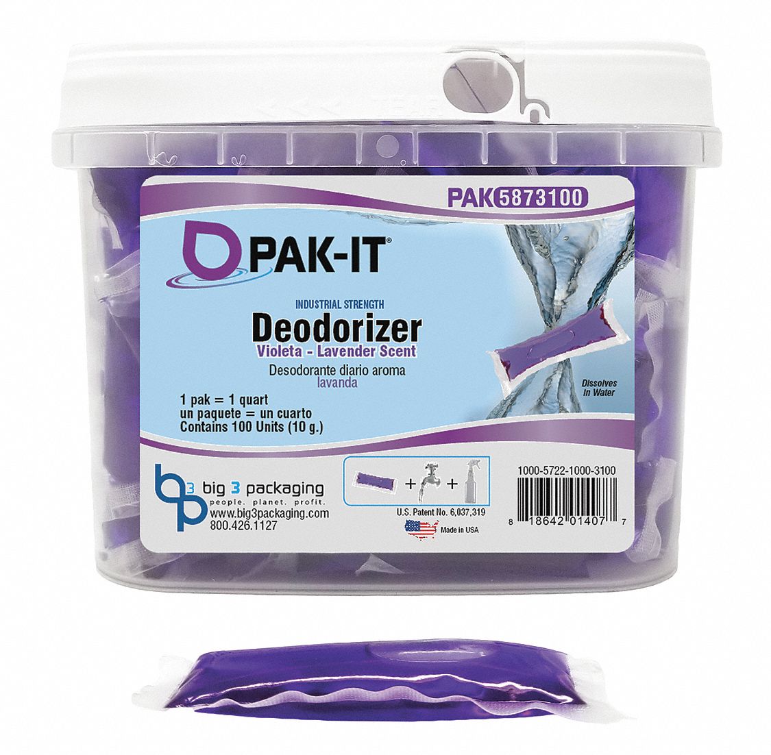 Violeta Deodorizer Purple 100 Pod Tub