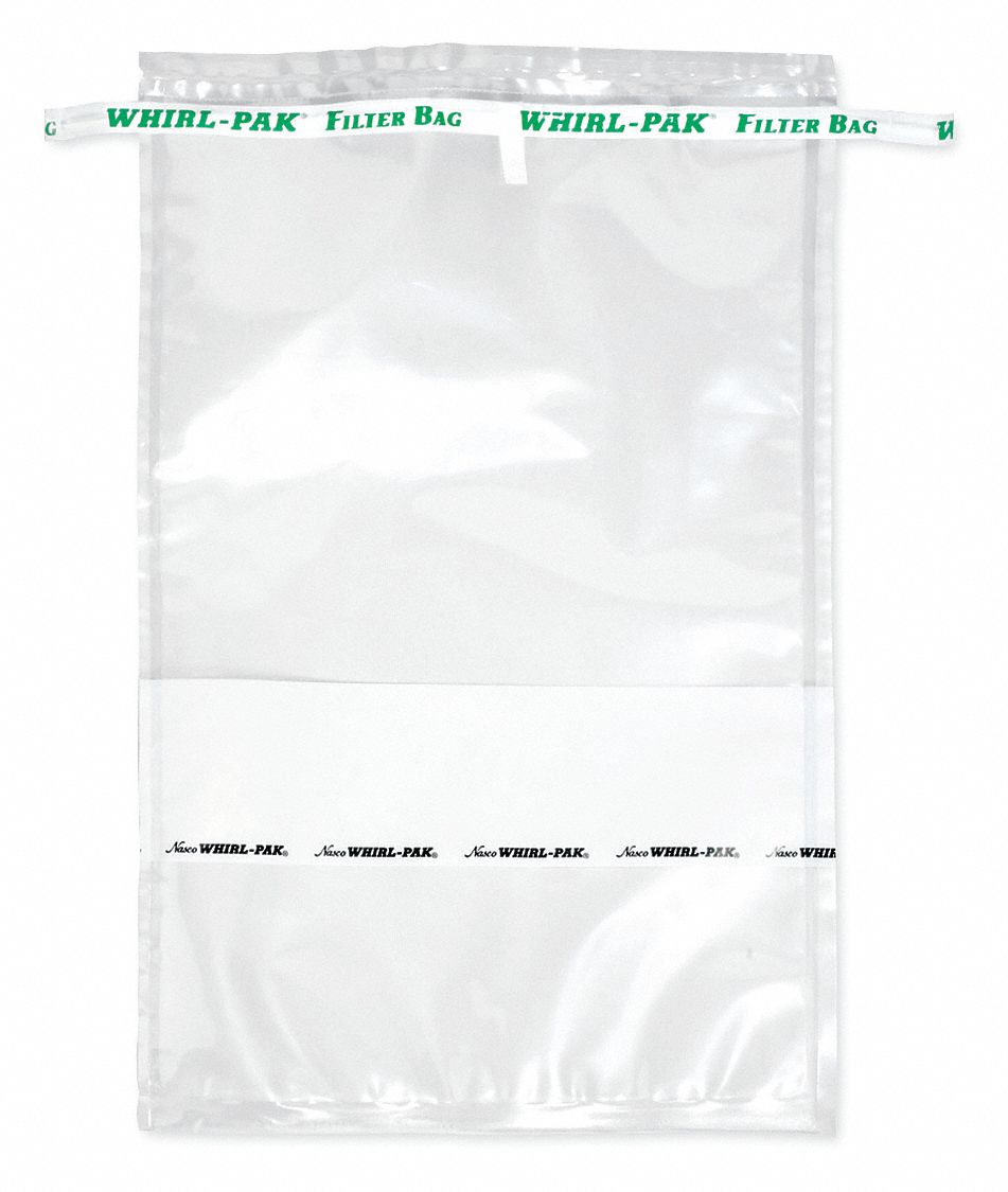 Filter Bag: Write-On, Sterile, 24 fl oz Capacity - oz, 710 mL Capacity - mL, 4 mil Thick