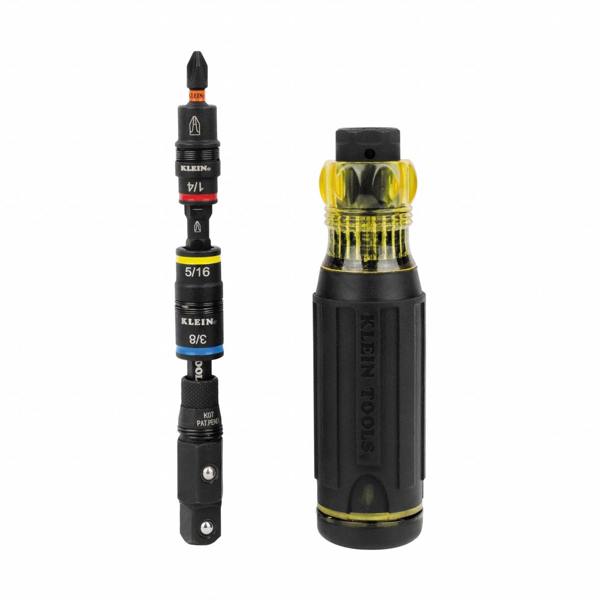 KLEIN TOOLS: Nut Driver/Phillips/Slotted/Square/Torx Tip, 7 1/4 in Overall Lg, Magnetic, 32517HD