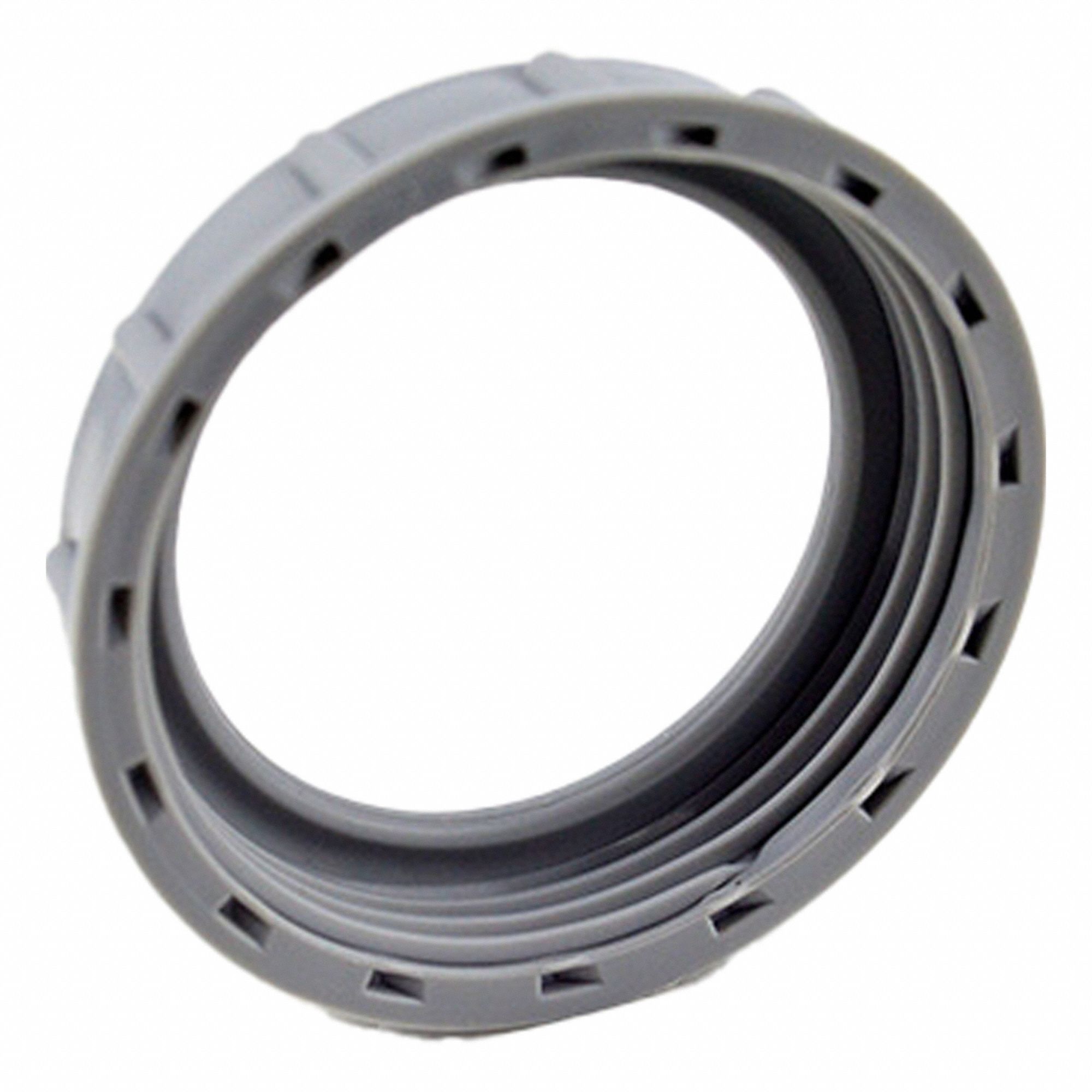 Plastic Bushing: Plastic, Plain, 1 1/2 in Trade Size, 2 3/16 in Overall Lg