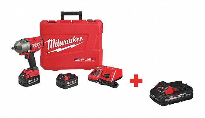 Impact Wrench, Cordless, Compact, 18VDC