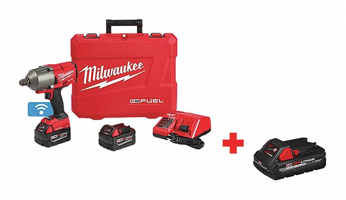 Impact Wrench, Cordless, Compact, 18VDC