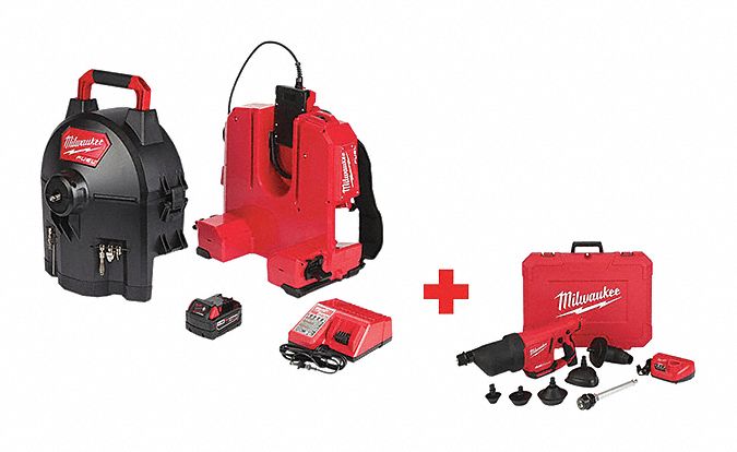 Drain Gun Kit, Battery Included, 18.0V