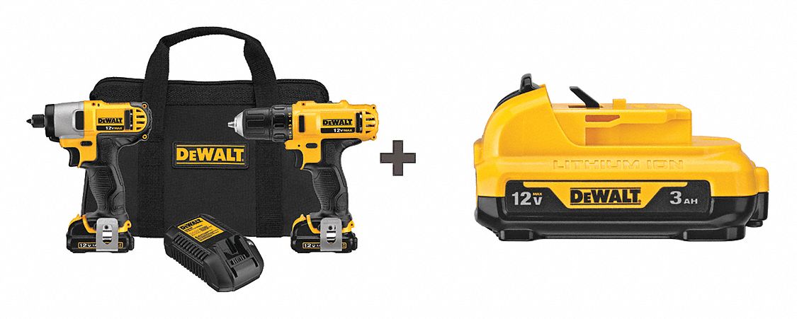 Cordless Combination Kit, 12.0V, 2 Tools