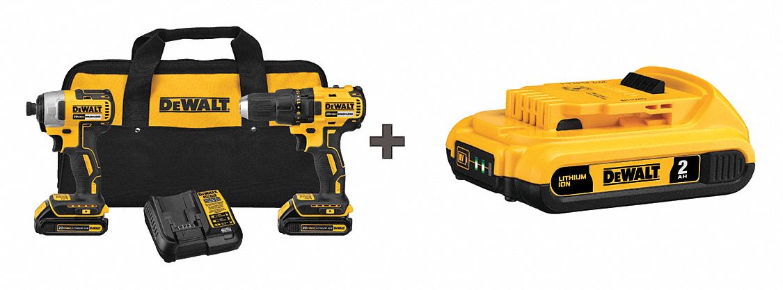 Dewalt Dck277C2/dcb203 Cordless Combination Kit,2 Tools,20V Dc