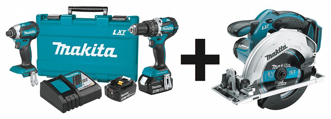 Cordless Combination Kit, 3 Tools, 18V DC